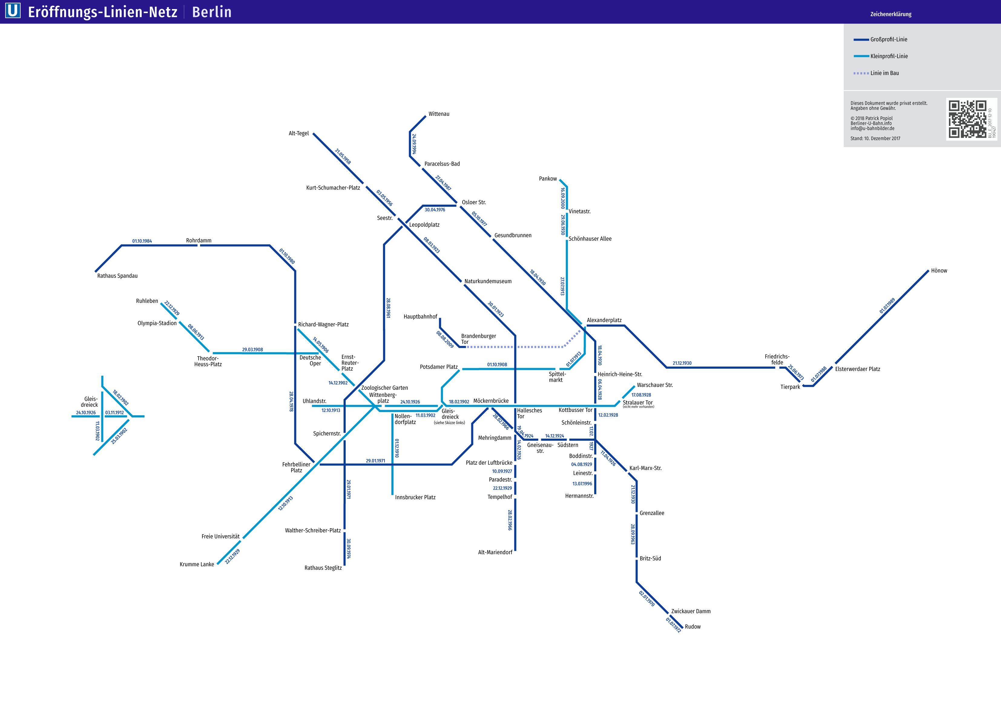 U-Bahn-Eröffnungsdaten